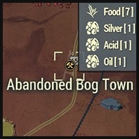 Abandoned Bog Town - Map Location