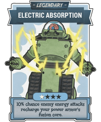 Electric Absorption - Legendary Perk Card