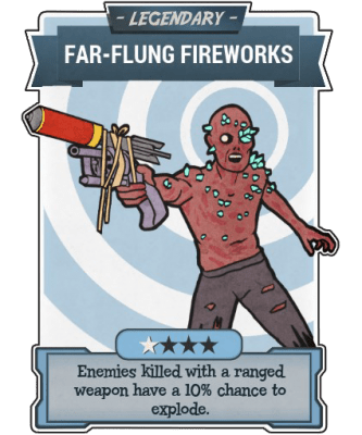 Far-Flung Fireworks - Legendary Perk Card