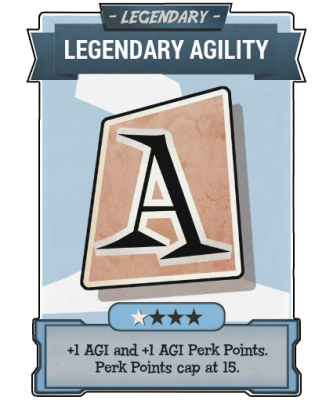 Legendary Agility - Legendary Perk Card