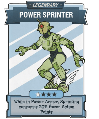 Power Sprinter - Legendary Perk Card